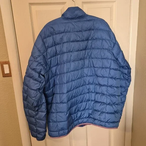 Eddie Bauer Men's Blue Puffer Jacket T2XL